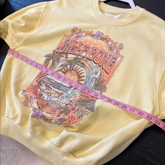 BILLABONG WOMENS ALOHA KENDAL PULLOVER CREWNECK SWEATSHIRT Small - Picture 7 of 9